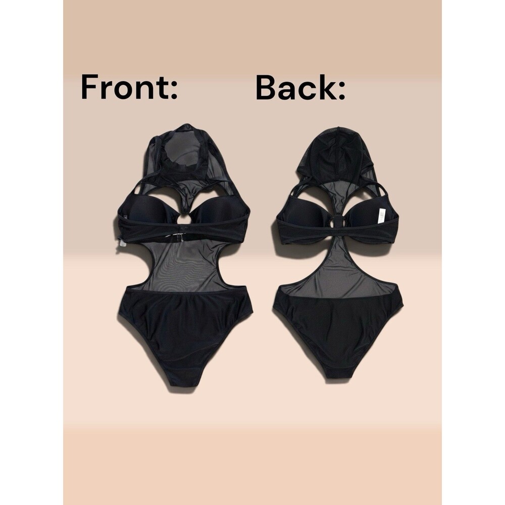 Fashion Nova Women's One Piece Swimsuit Size XL, Studded, Non-Padded